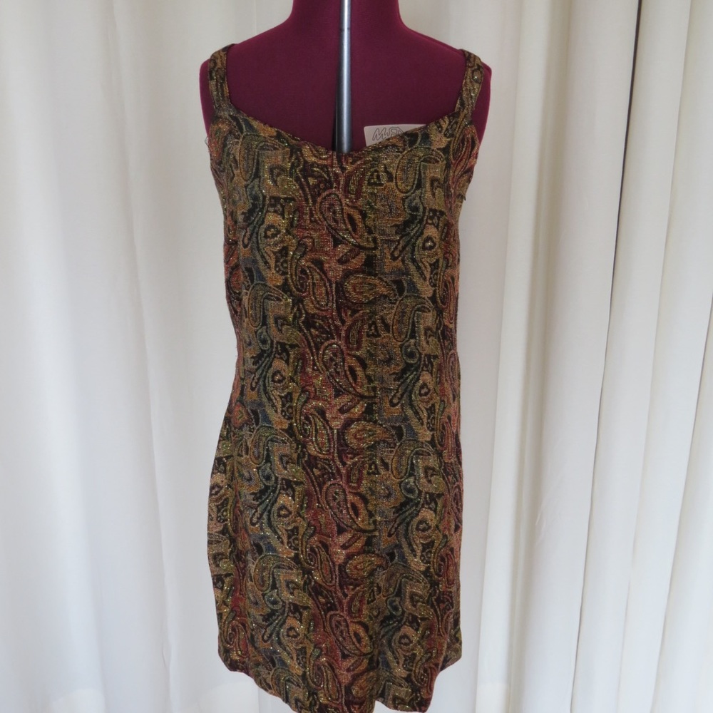 Vintage 90s colorful sparkling mini dress